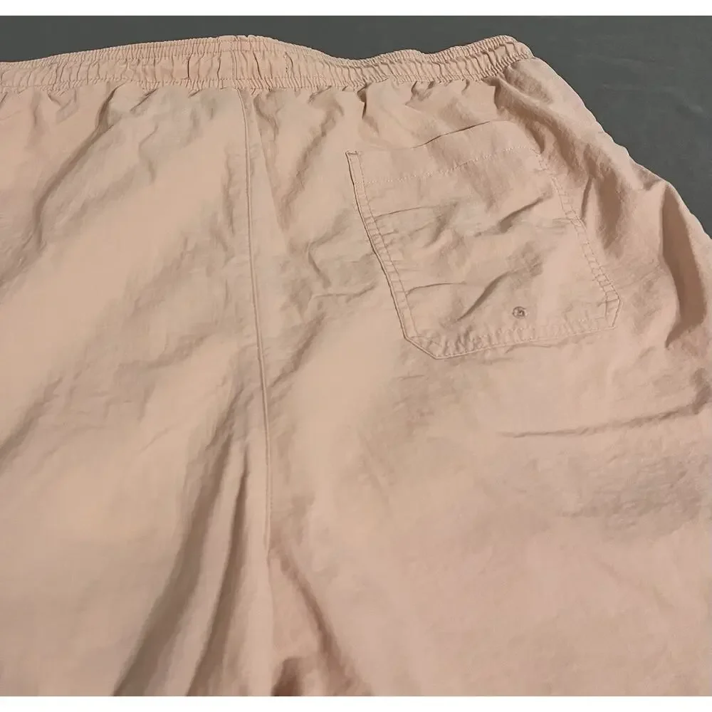 PacSun Swim Shorts Mens XL Pink Solid Drawstring Elastic Waist Mesh Lined